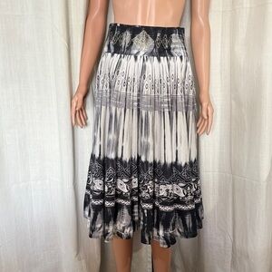 2000s Y2K Marciano Grey Ombré Boho Skirt 100% Cotton Size XS